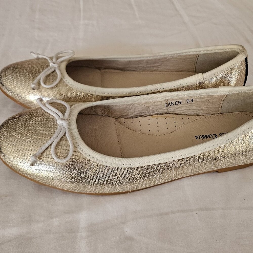 Boutaccelli Classica Gold Ballet Flats